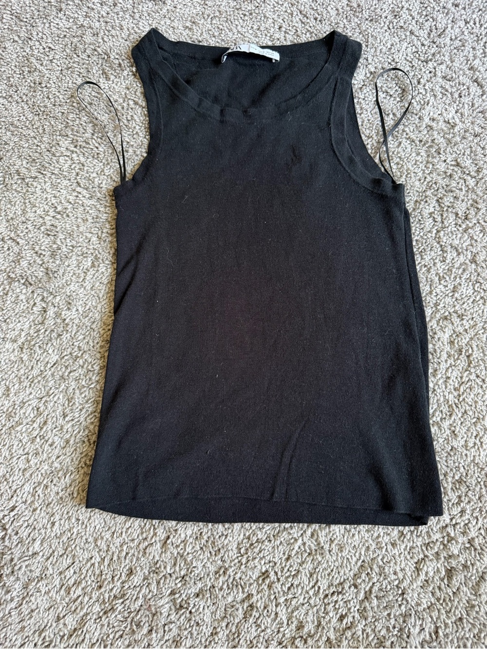 Zara Black basic tank top